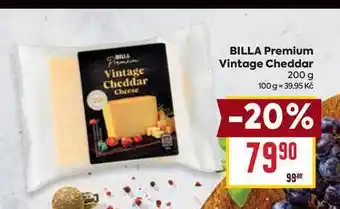Billa BILLA Premium Vintage Cheddar 200 g nabídka