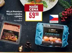 Billa BILLA Premium Vejce z volného výběhu 6 ks nabídka