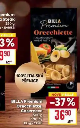 Billa BILLA Premium Orecchiette, Caserecce 500 g nabídka