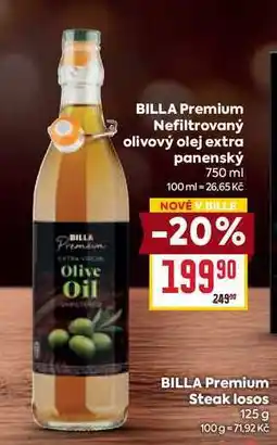 Billa BILLA Premium Nefiltrovaný olivový olej extra panenský 750 ml nabídka