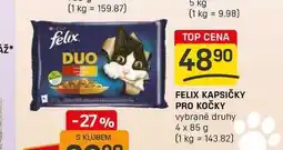 Flop FELIX KAPSIČKY PRO KOČKY vybrané druhy 4 x 85 g nabídka
