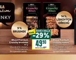 Billa BILLA Premium Crunchy brusinka 80 g nabídka