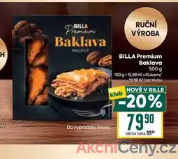 Billa BILLA Premium Baklava 500 g nabídka