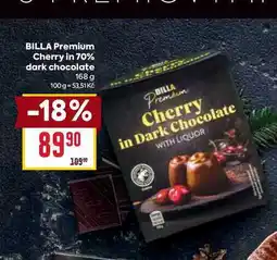 Billa BILLA Premium Cherry in 70% dark chocolate 168 g nabídka
