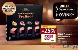 Billa BILLA Premium Mil chocolate pralines 113 g nabídka