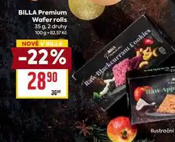 Billa BILLA Premium Wafer rolls 35 g nabídka
