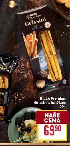 Billa BILLA Premium Grissini s lanýžem 100g nabídka
