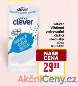 Billa Clever Vlhčené univerzální čisticí ubrousky 80 ks nabídka