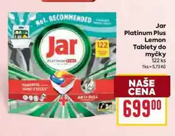 Billa Jar Platinum Plus Lemon Tablety do myčky 122 ks nabídka