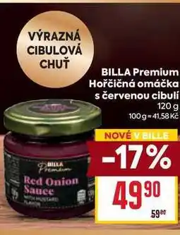 Billa BILLA Premium Hořčičná omáčka s červenou cibulí 120 g nabídka
