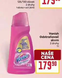 Billa Vanish Odstraňovač skvrn 1l nabídka