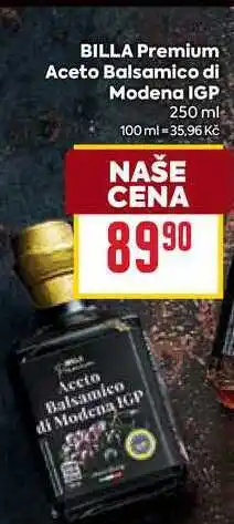Billa BILLA Premium Aceto Balsamico di Modena IGP 250 ml nabídka