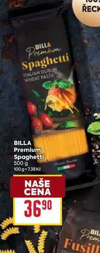 Billa BILLA Premium Spaghetti 500 g nabídka