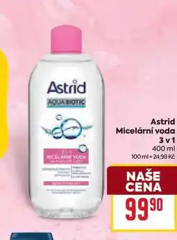 Billa Astrid Micelární voda 3v1 400 ml nabídka