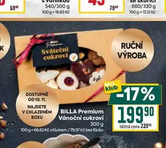 Billa BILLA Premium Vánoční cukroví 300g nabídka
