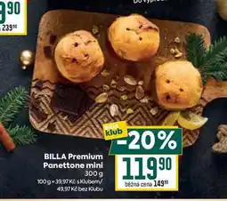 Billa BILLA Premium Panettone mini 300 g nabídka