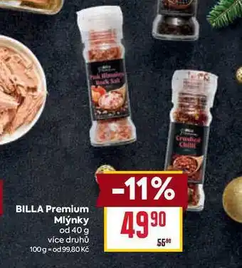 Billa BILLA Premium Mlýnky od 40 g nabídka