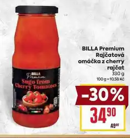 Billa BILLA Premium Rajčatová omáčka z cherry rajčat 330 g nabídka