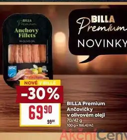 Billa BILLA Premium Ančovičky v olivovém oleji 70/42 g nabídka