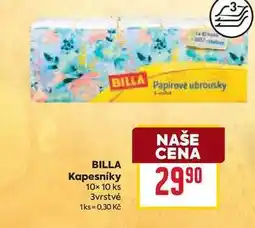 Billa BILLA Kapesníky 10x 10 ks 3vrstvé nabídka