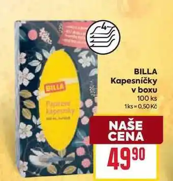 Billa BILLA Kapesníčky v boxu 100 ks nabídka