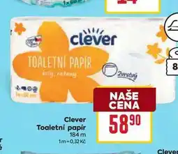 Billa Clever Toaletní papír 184 m nabídka
