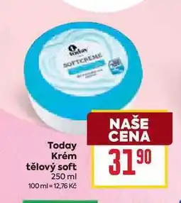 Billa Today Krém tělový soft 250 ml nabídka