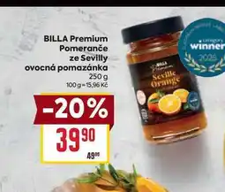Billa BILLA Premium Pomeranče ze Sevilly ovocná pomazánka 250 g nabídka