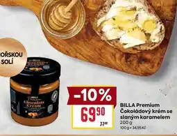 Billa BILLA Premium Čokoládový krém se slaným karamelem 200 g nabídka
