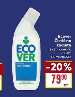 Billa Ecover Čistič na toalety s vůní oceánu 750 ml nabídka
