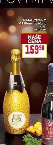 Billa BILLA Premium GE Blanc de blanc 0,75l nabídka