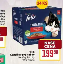 Billa Felix Kapsičky pro kočky 24× 85 g nabídka