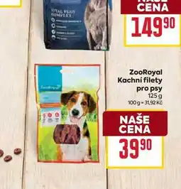 Billa ZooRoyal Kachní filety pro psy 125 g nabídka