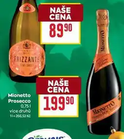 Billa Mionetto Prosecco 0,75l nabídka