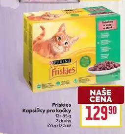 Billa Friskies Kapsičky pro kočky 12x 85g nabídka