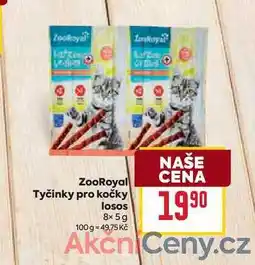 Billa ZooRoyal Tyčinky pro kočky losos 8x5g nabídka