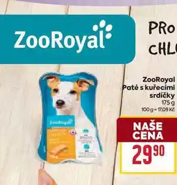 Billa ZooRoyal Paté s kuřecími srdíčky 175 g nabídka