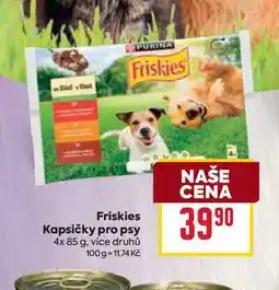 Billa Friskies Kapsičky pro psy 4x 85 g nabídka
