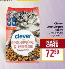 Billa Clever Granule pro kočky 2 kg nabídka