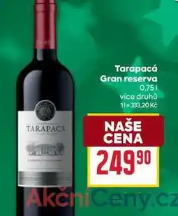 Billa Tarapacá Gran reserva 0,75l nabídka