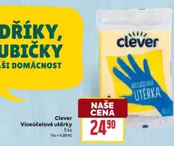 Billa Clever Víceúčelové utěrky 5 ks nabídka