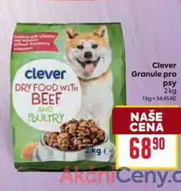 Billa Clever Granule pro psy 2 kg nabídka