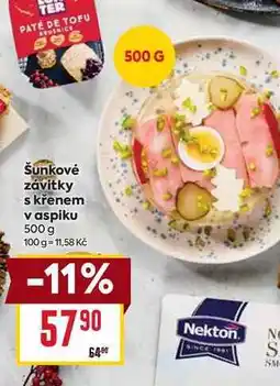 Billa Šunkovė závitky s křenem v aspiku 500 g nabídka