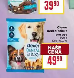 Billa Clever Dental sticks pro psy 300 g nabídka