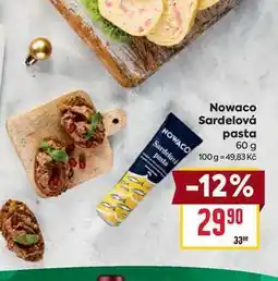 Billa Nowaco Sardelová pasta 60 g nabídka