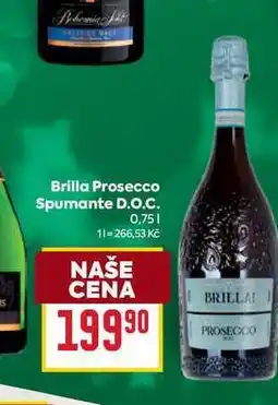 Billa Brilla Prosecco Spumante D.O.C. 0,75l nabídka