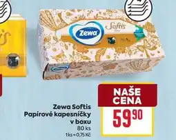 Billa Zewa Softis Papírové kapesníčky v boxu 80 ks nabídka