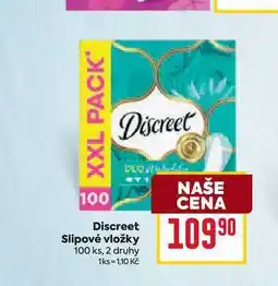 Billa Discreet Slipové vložky 100 ks nabídka