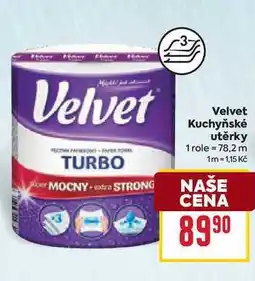 Billa Velvet Kuchyňské utěrky 1 role nabídka