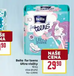 Billa Bella for teens Ultra vložky 10 ks nabídka